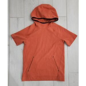 Old Navy Active Boys Size XL 14/16 Hoodie Shirt With Pockets Orange Black